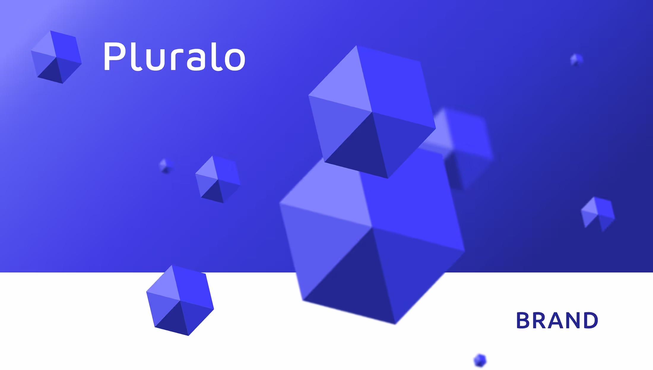 Pluralo hero image woth the a pattern with the new logo