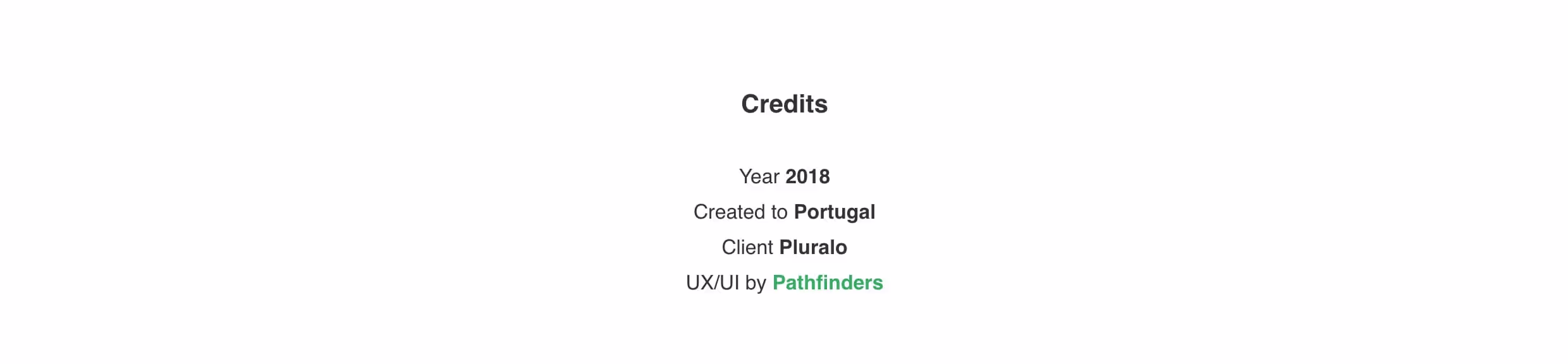 Pluralo project credits