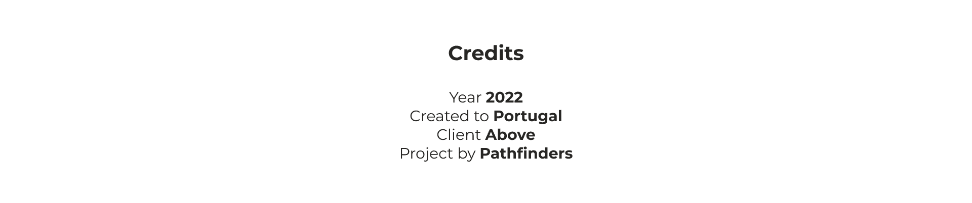 Above aero project credits