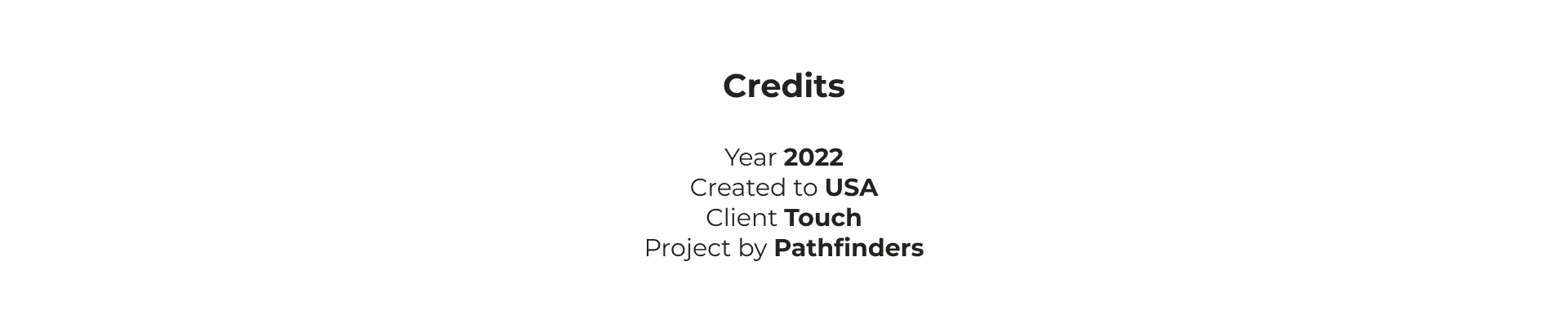 Touch Aero project credits