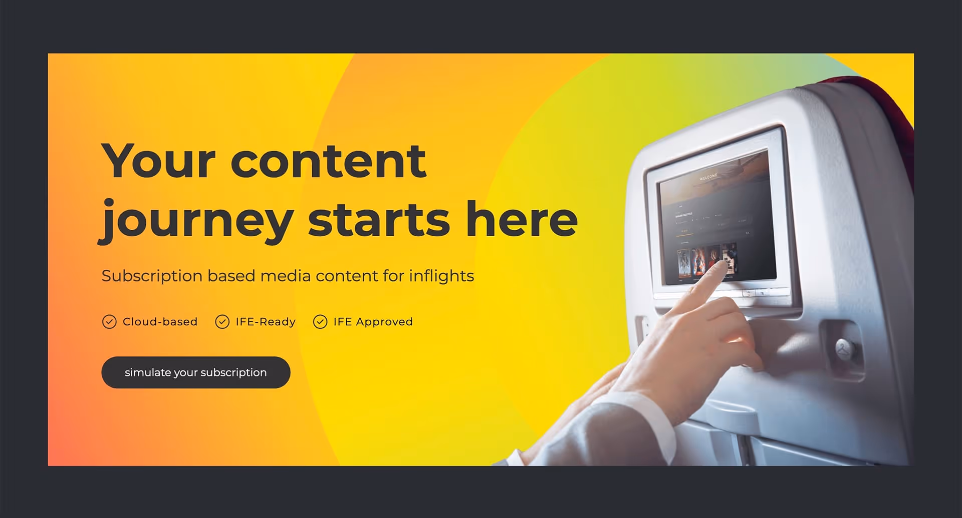 Touch Aero CTA design to start your journey with touch made with webflow