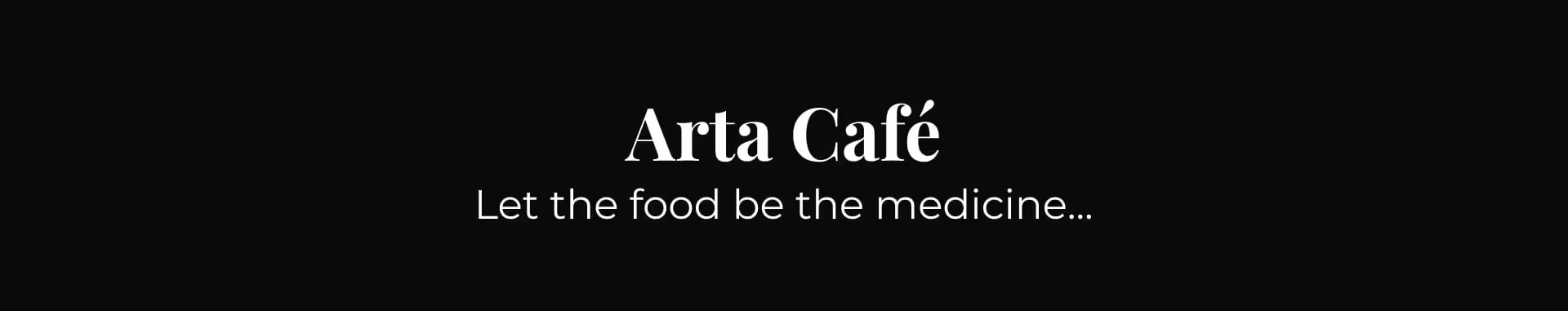 Arta Villas Arta Café title for the next video showing the café made in webflow