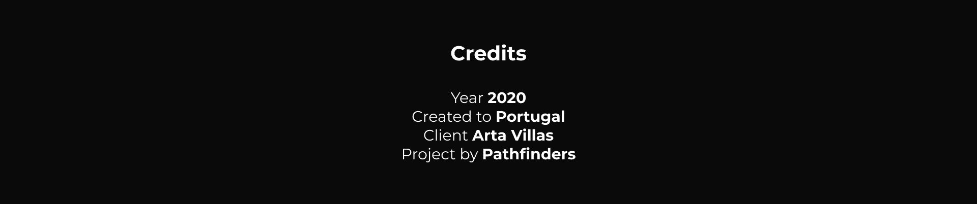 Arta Villas project credits