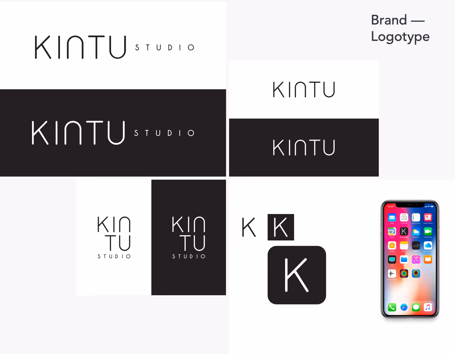 Kintu Studio Brand Logotype variations
