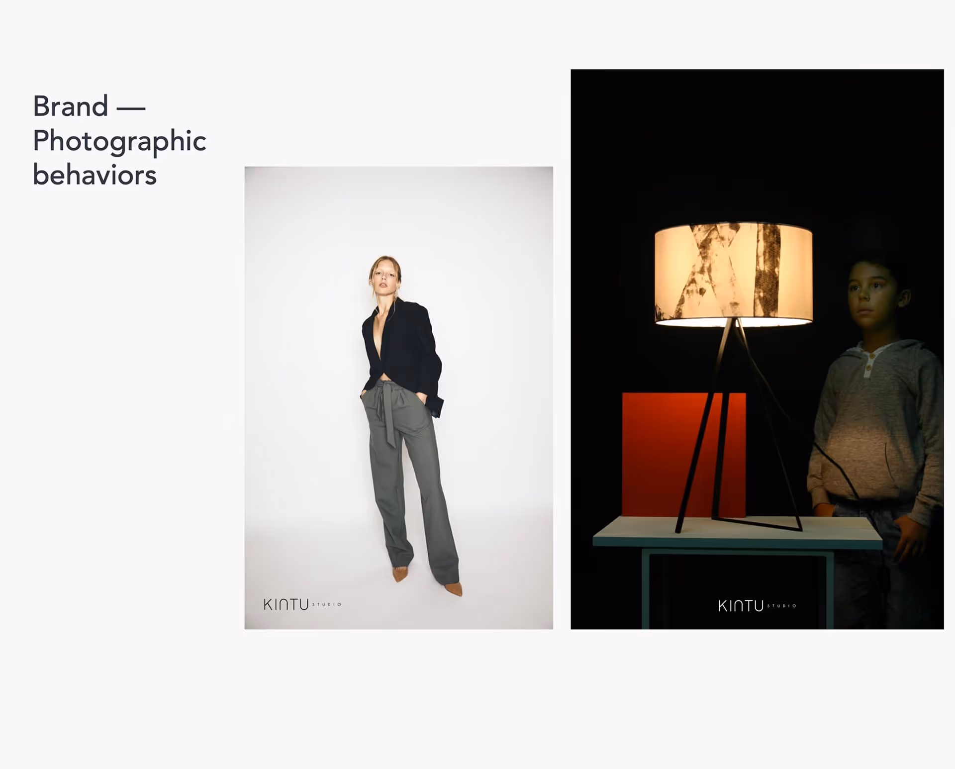 Kintu Studio Brand photographic behaviours