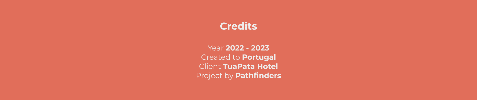 TuaPata Hotel project credits