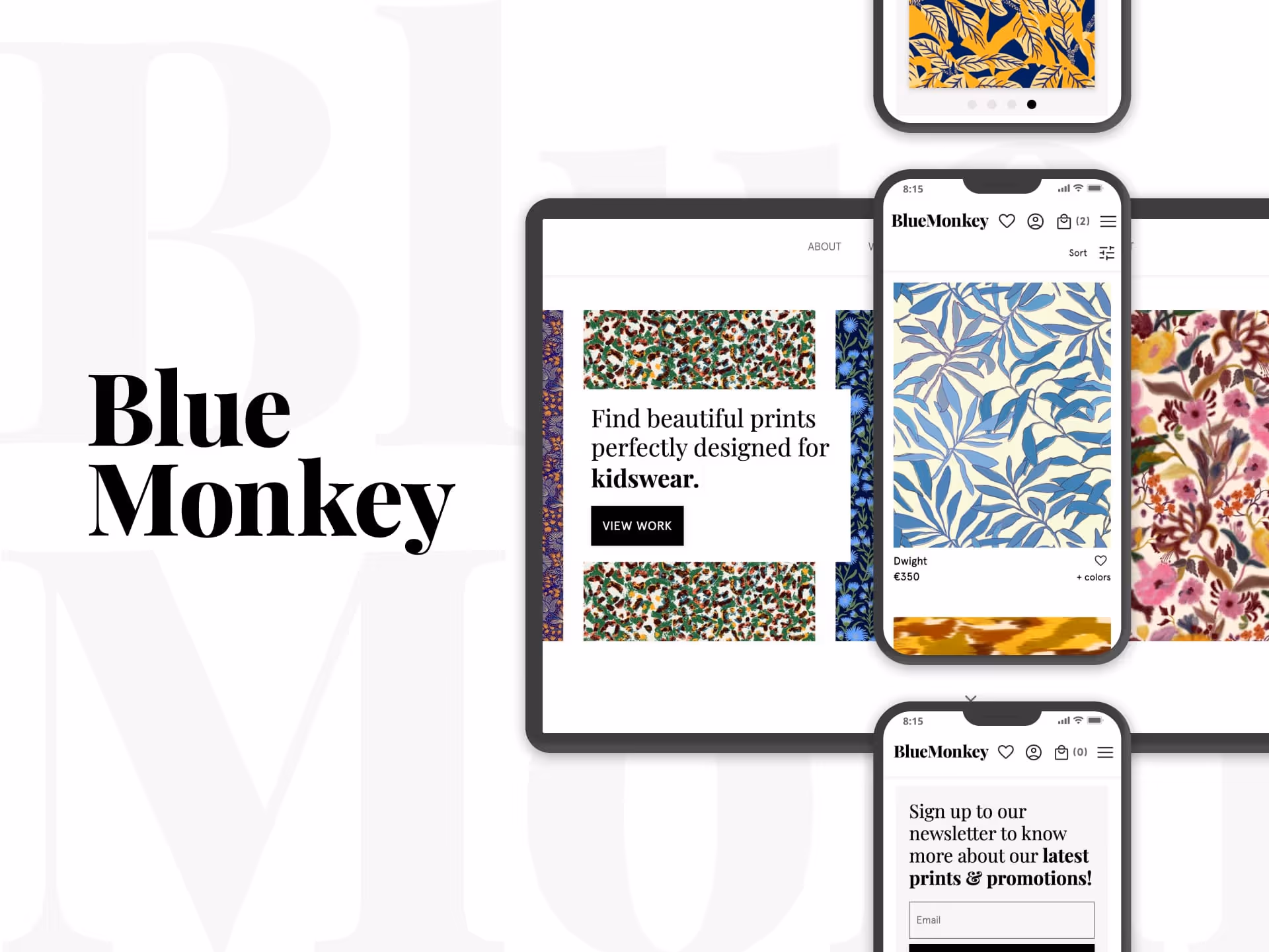 Blue Monkey Prints project cover