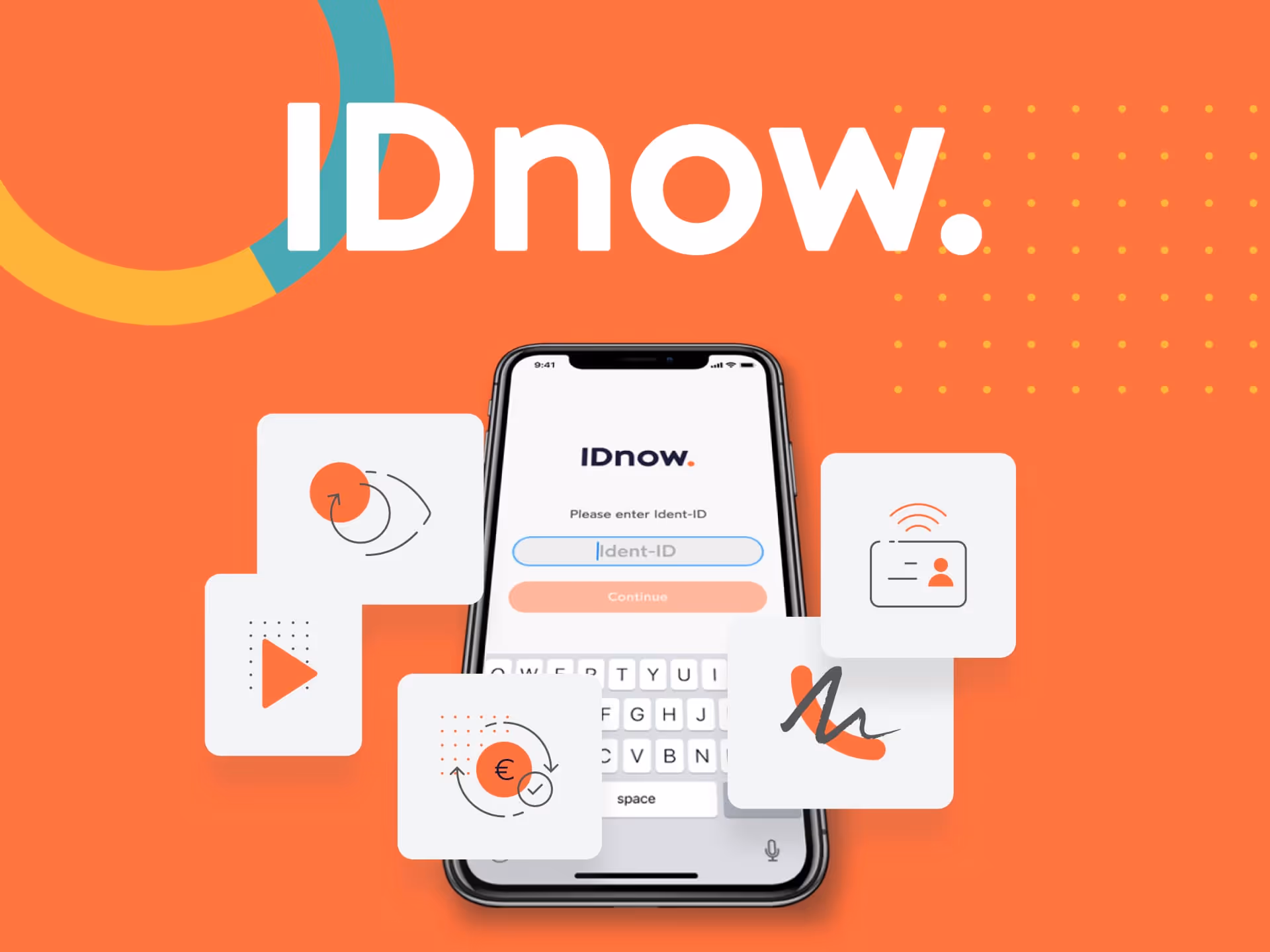 IDnow website design project cover image