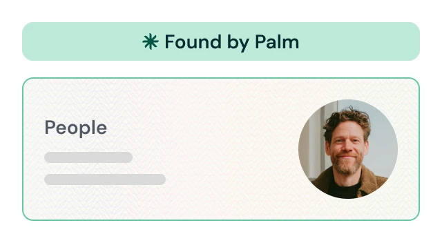 Found by Palm