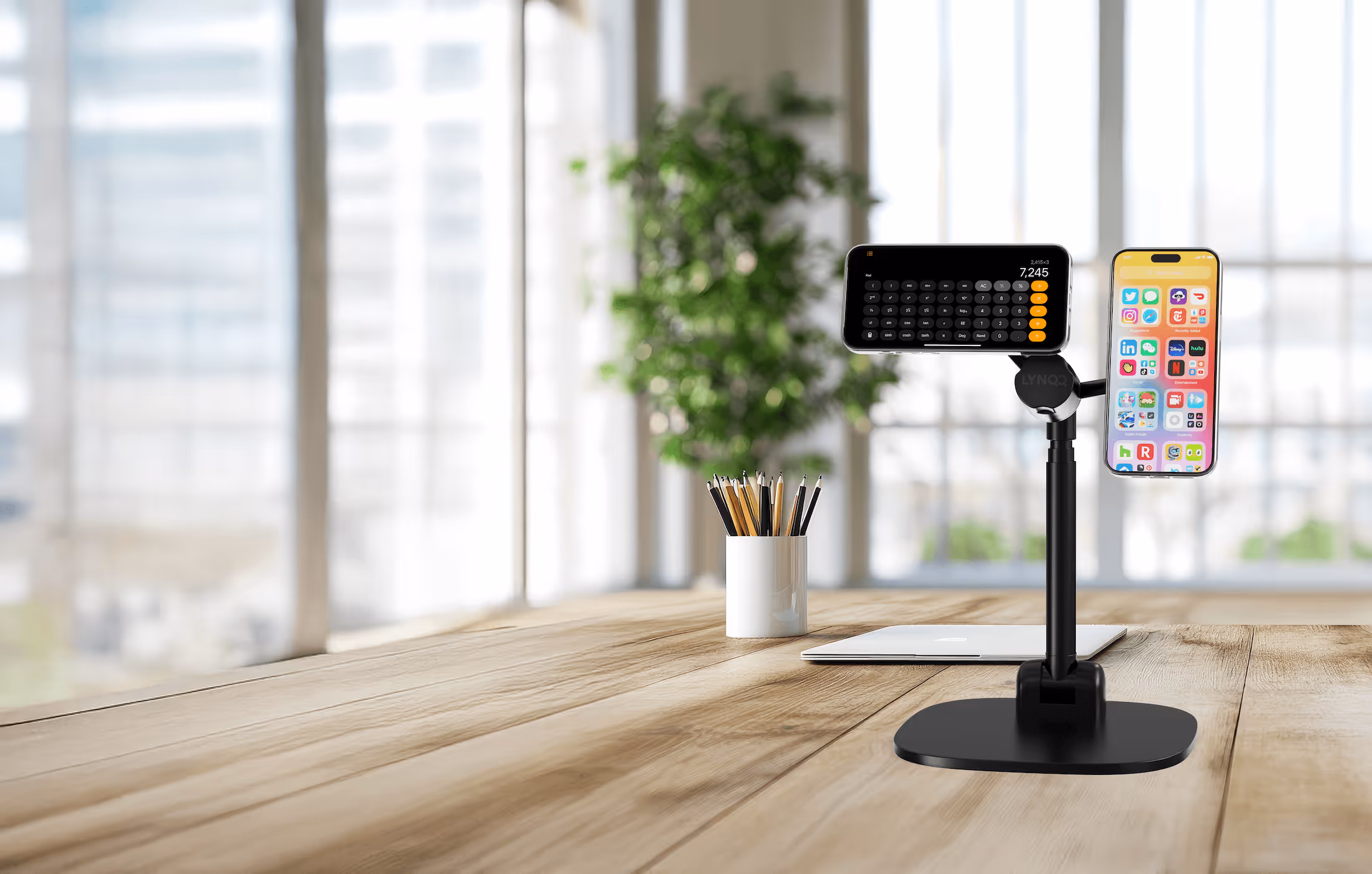 Innovative holder for two phones