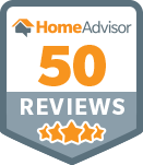 HomeAdvisor 50+ reviews award