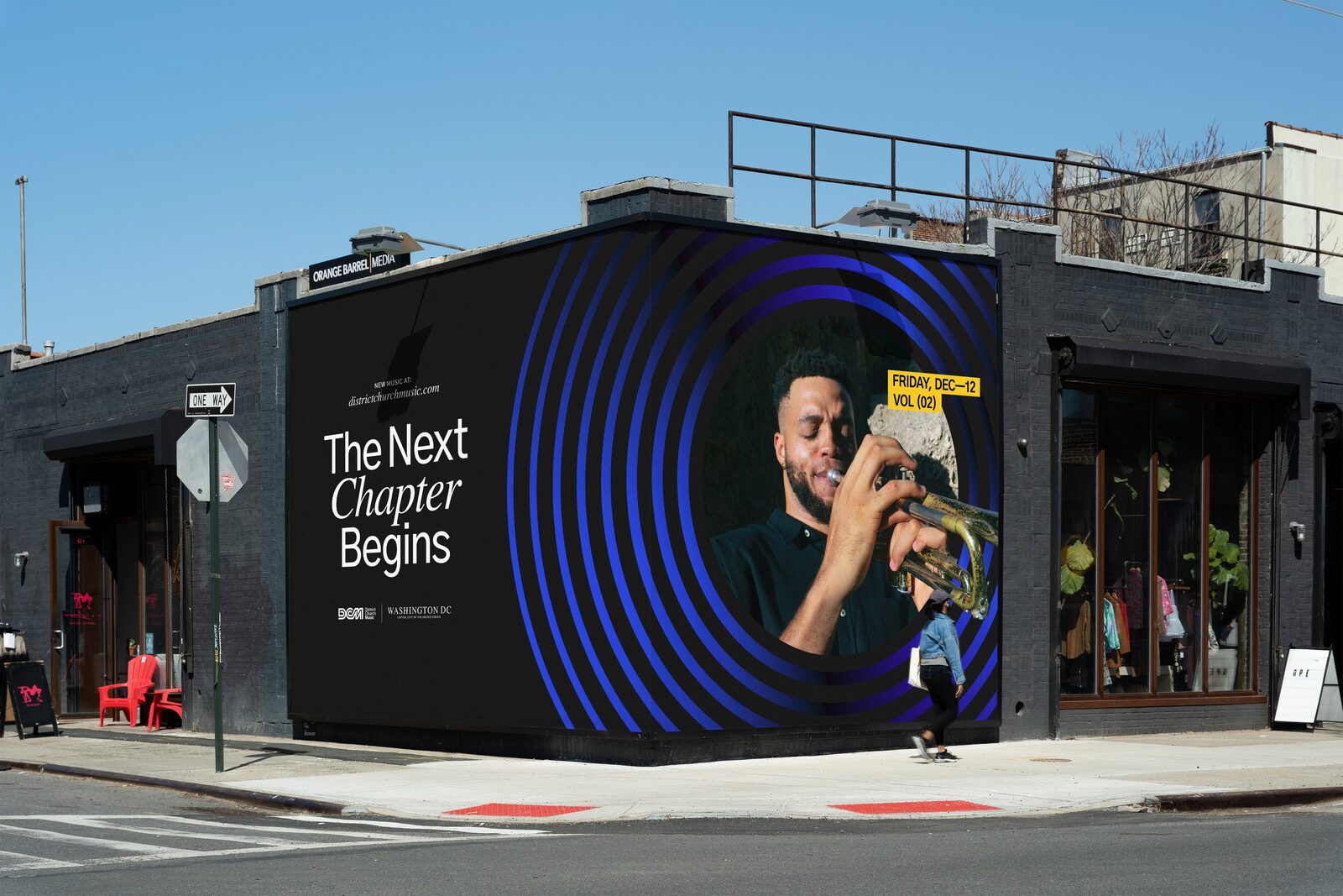 District Church Music corner mural in Washington, D.C.: The Next Chapter Begins