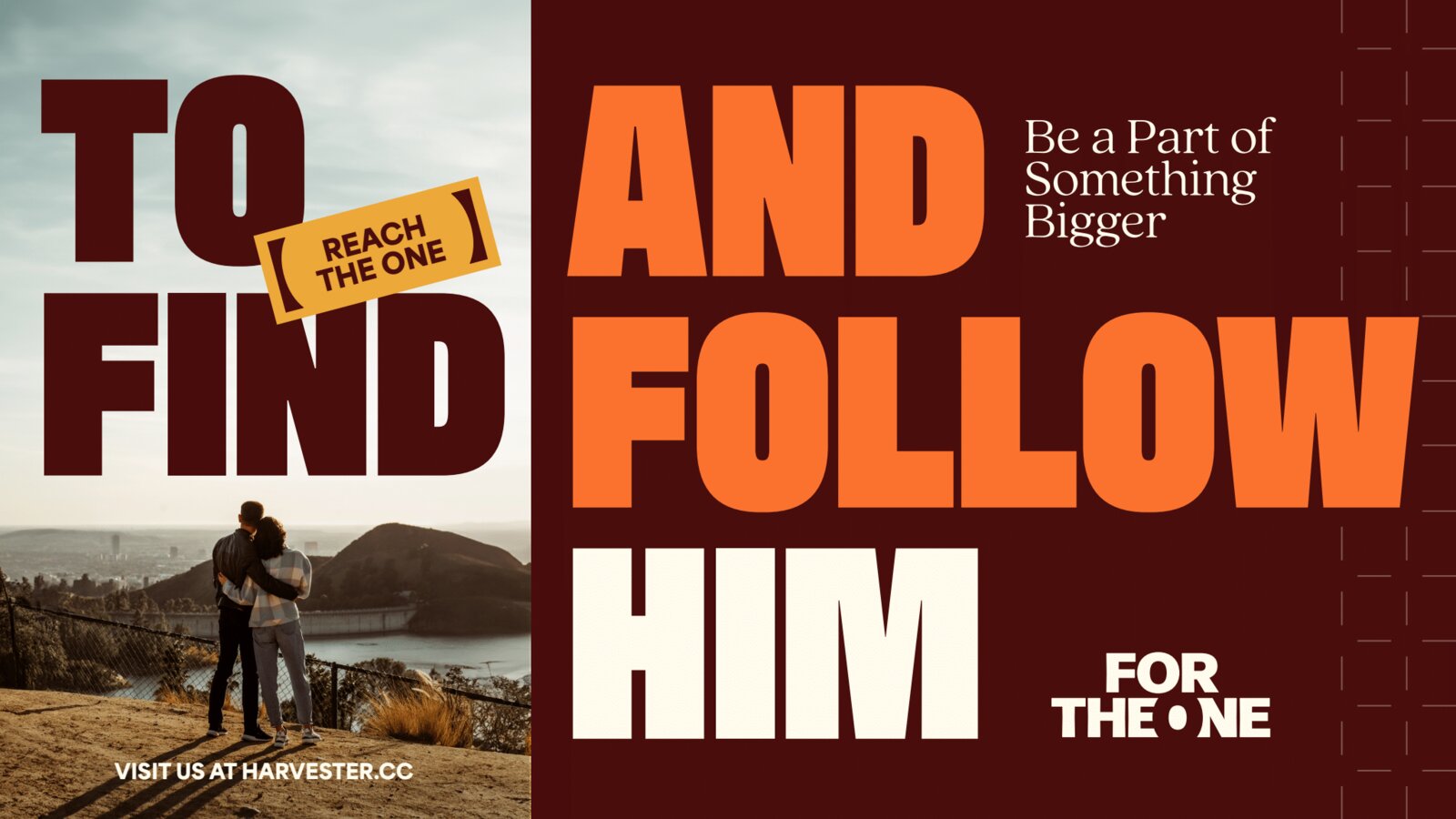 For the One campaign creative — billboard and messaging layout