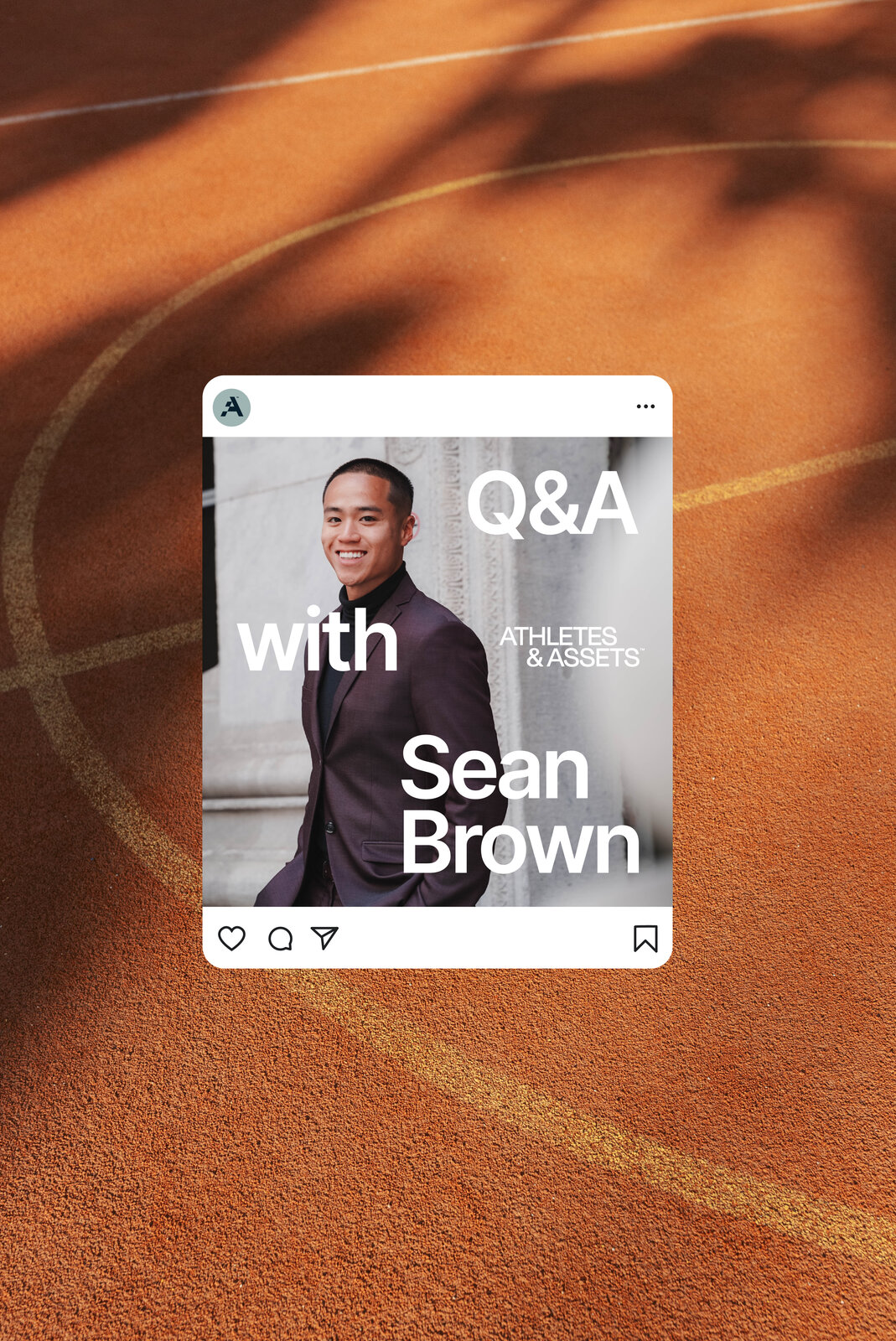 Athletes & Assets Instagram Q&A card template