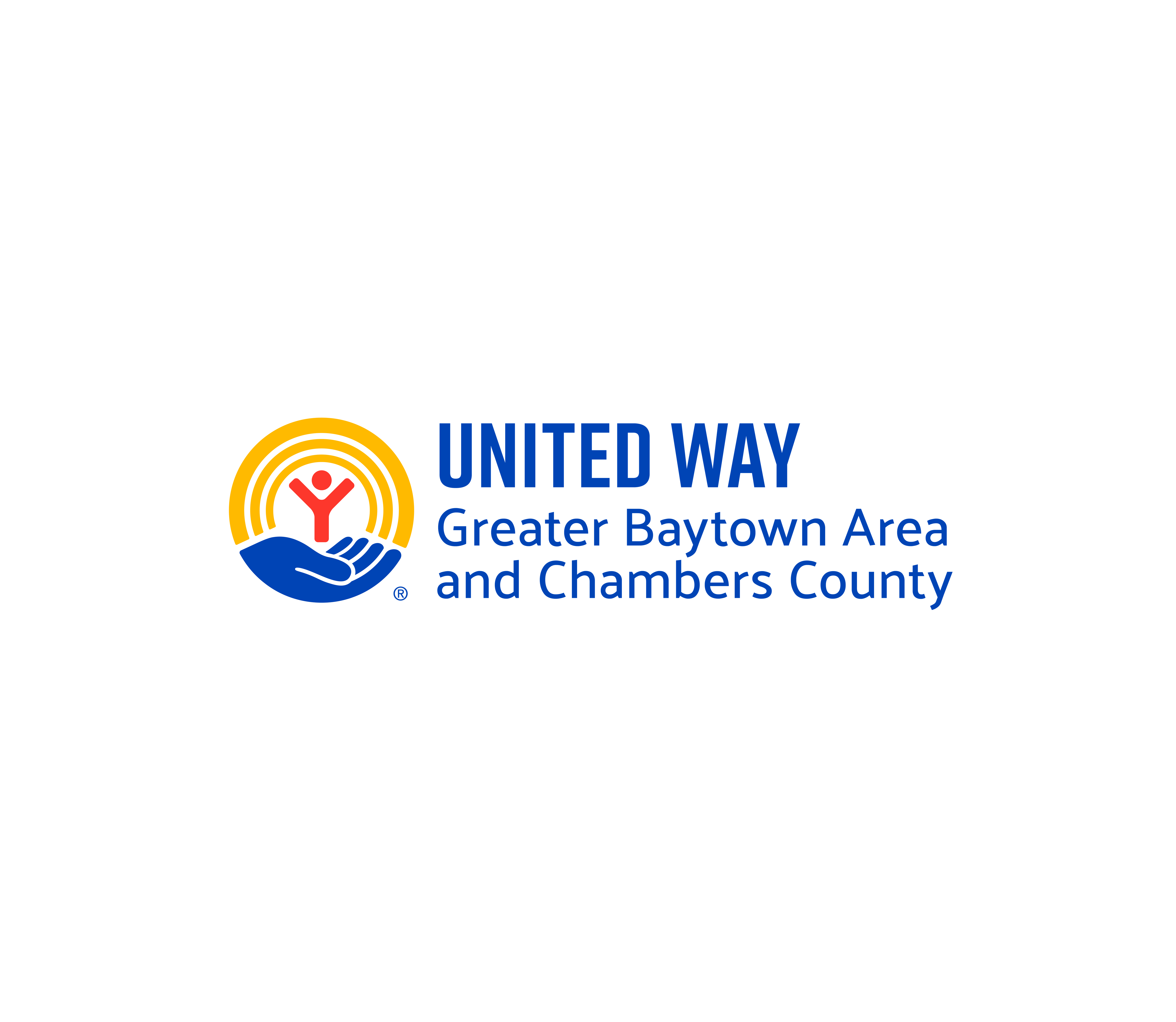 United Way of Greater Baytown Area and Chambers County logo lockup, padded