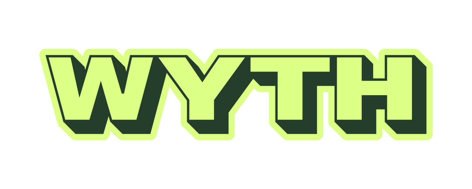 WYTH standalone badge mark in Volt