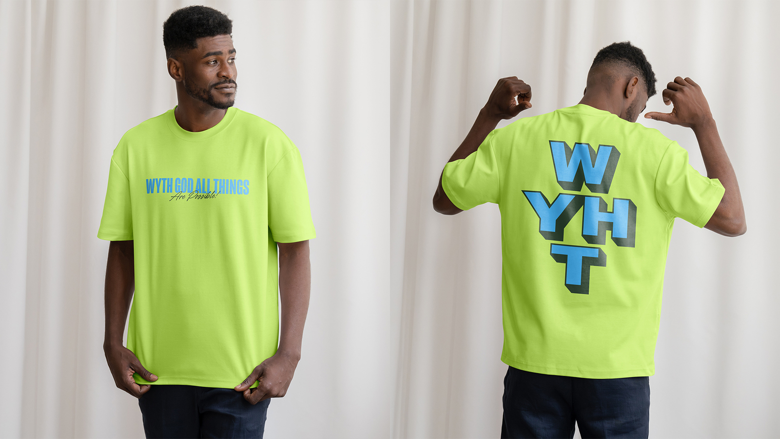 WYTH God all things are possible, on the tee