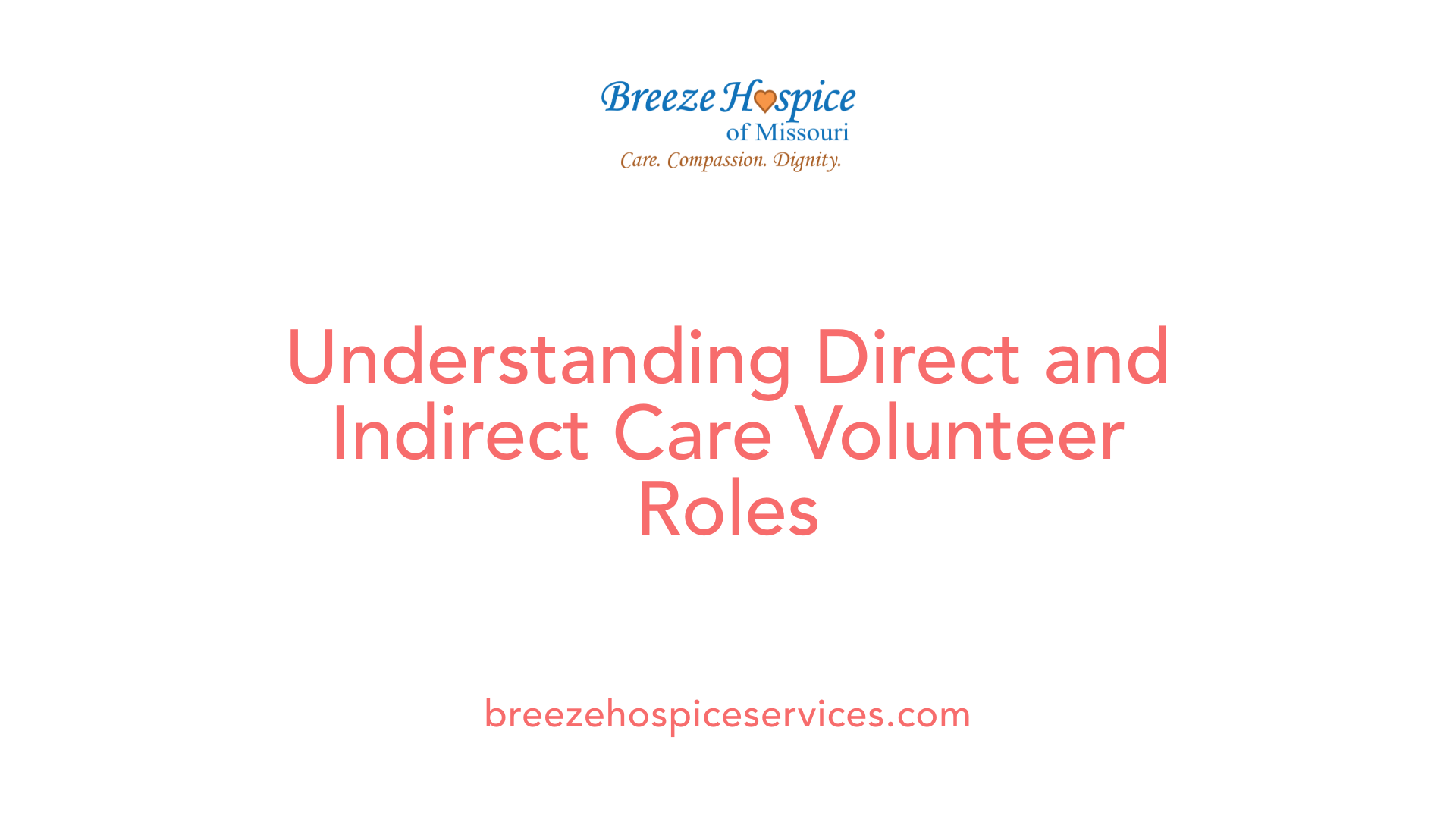 Understanding Direct and Indirect Care Volunteer Roles