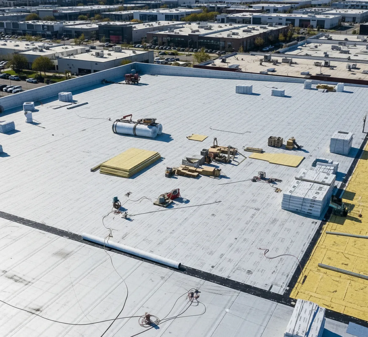 Commercial metal roofing project completed by Legacy Roofing