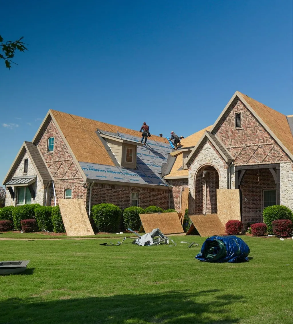 Legacy Roofing crew completing a professional roof installation in Texas
