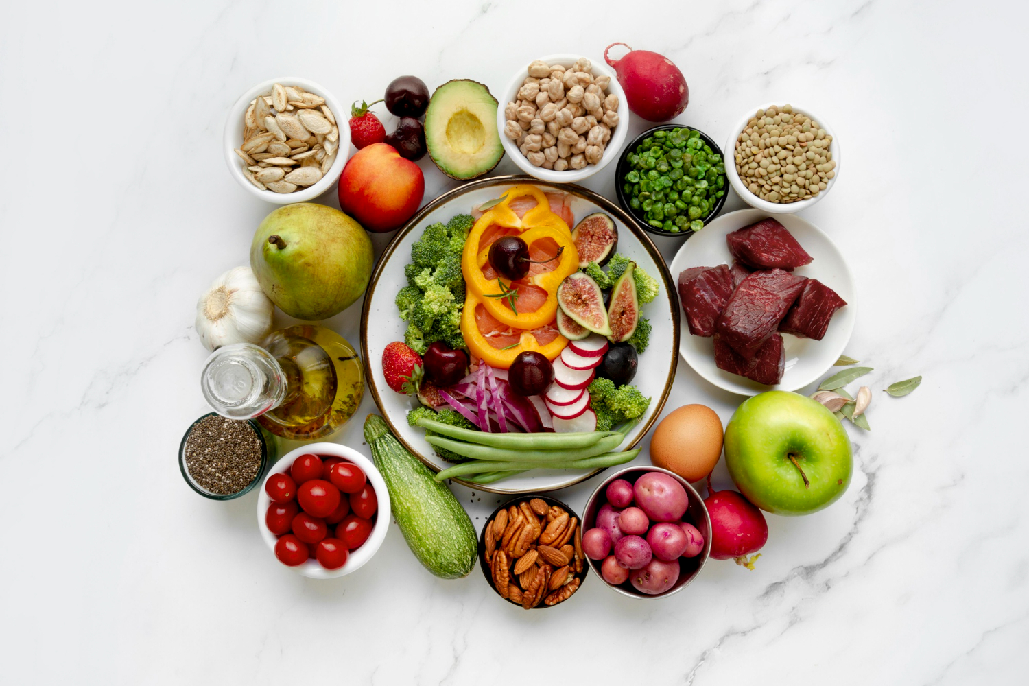 Image des besoins nutritionnels pour les femmes de 50 ans