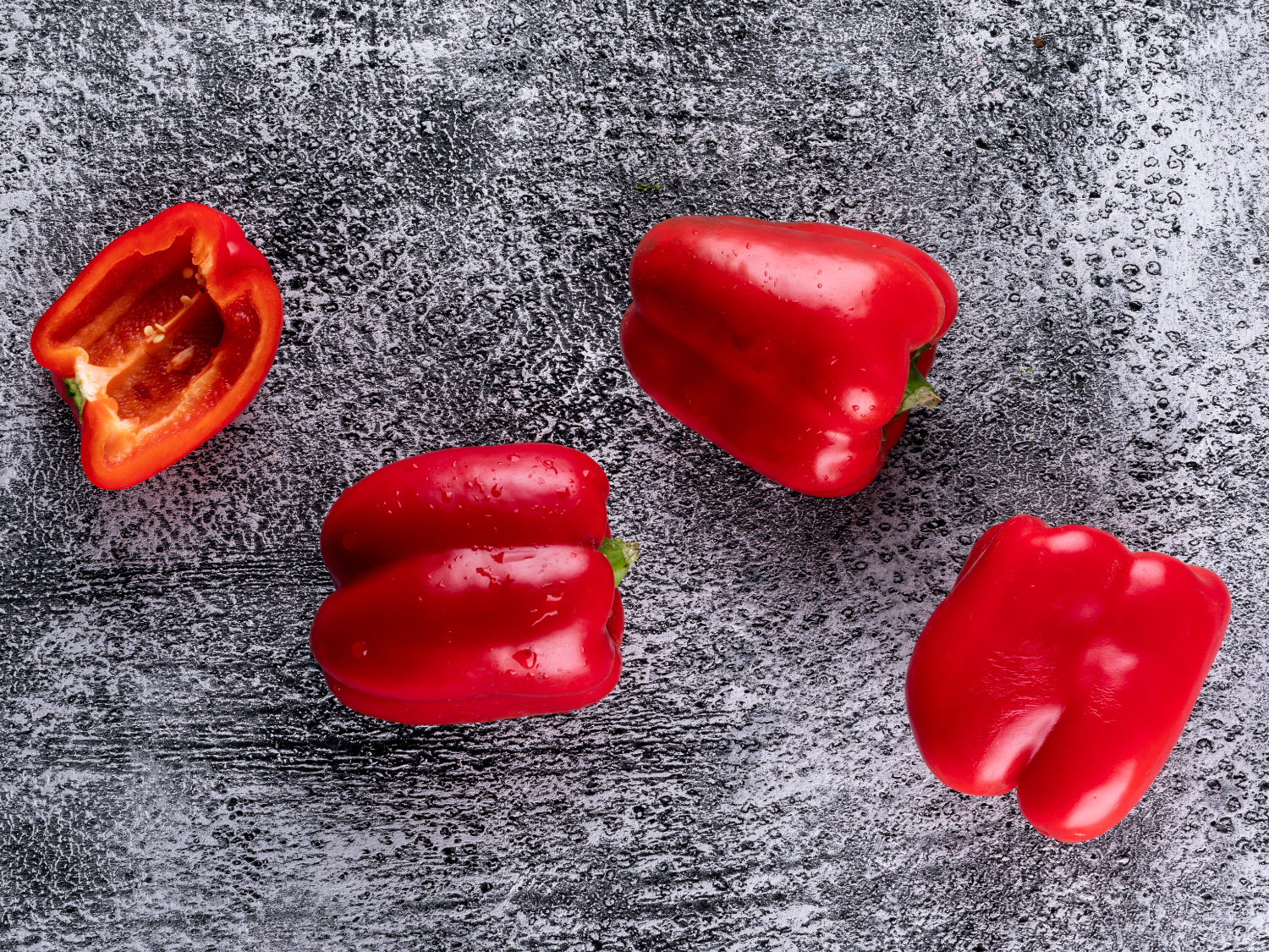 Vibrant red bell peppers featured in an anti-inflammatory meal, highlighting their benefits for women over 40.