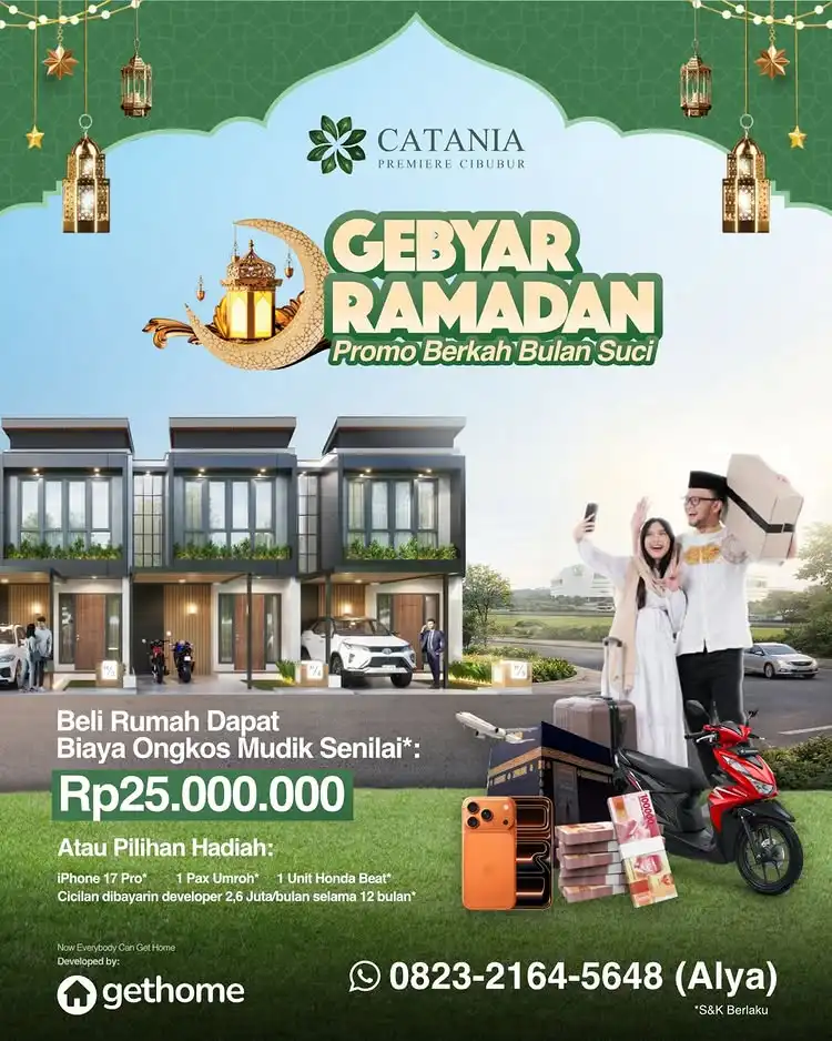 Beli Rumah, Dapat Ongkos Mudik hingga 25 Juta