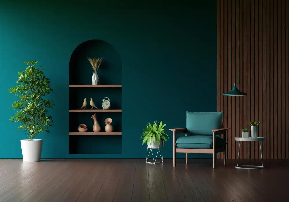 Warna Teal Gelap untuk Ruangan 