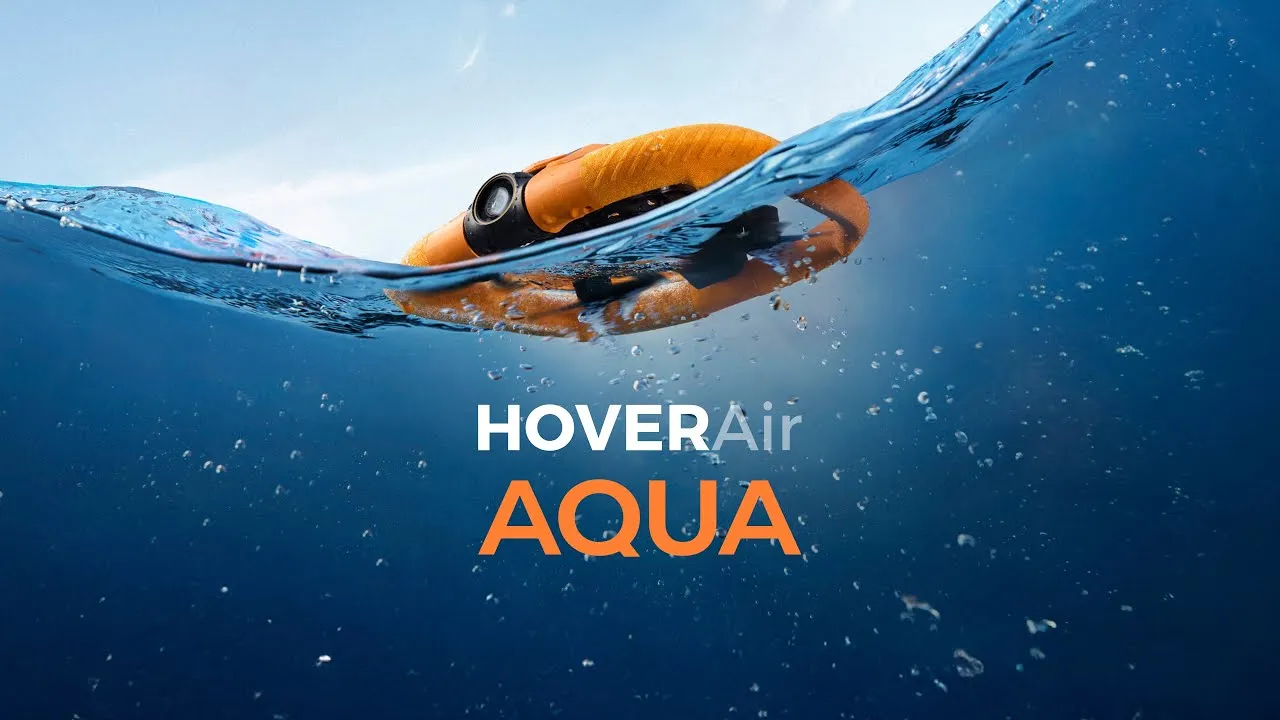 HOVERAir AQUA 水上無人機：具備全防水功能與水面起降能力的橘色空拍機