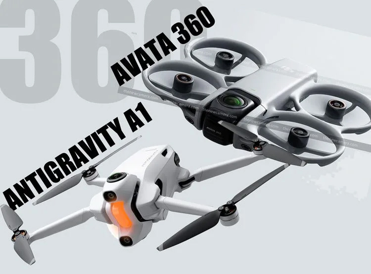 Antigravity A1 與 DJI Avata 360 全景無人機對決示意圖