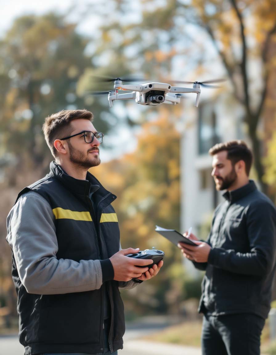 專業飛手操作無人機