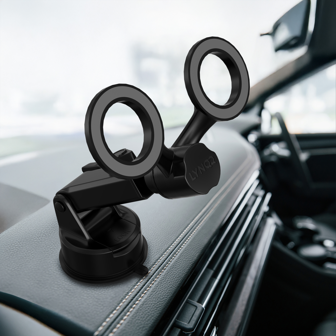 dual phone mount in car