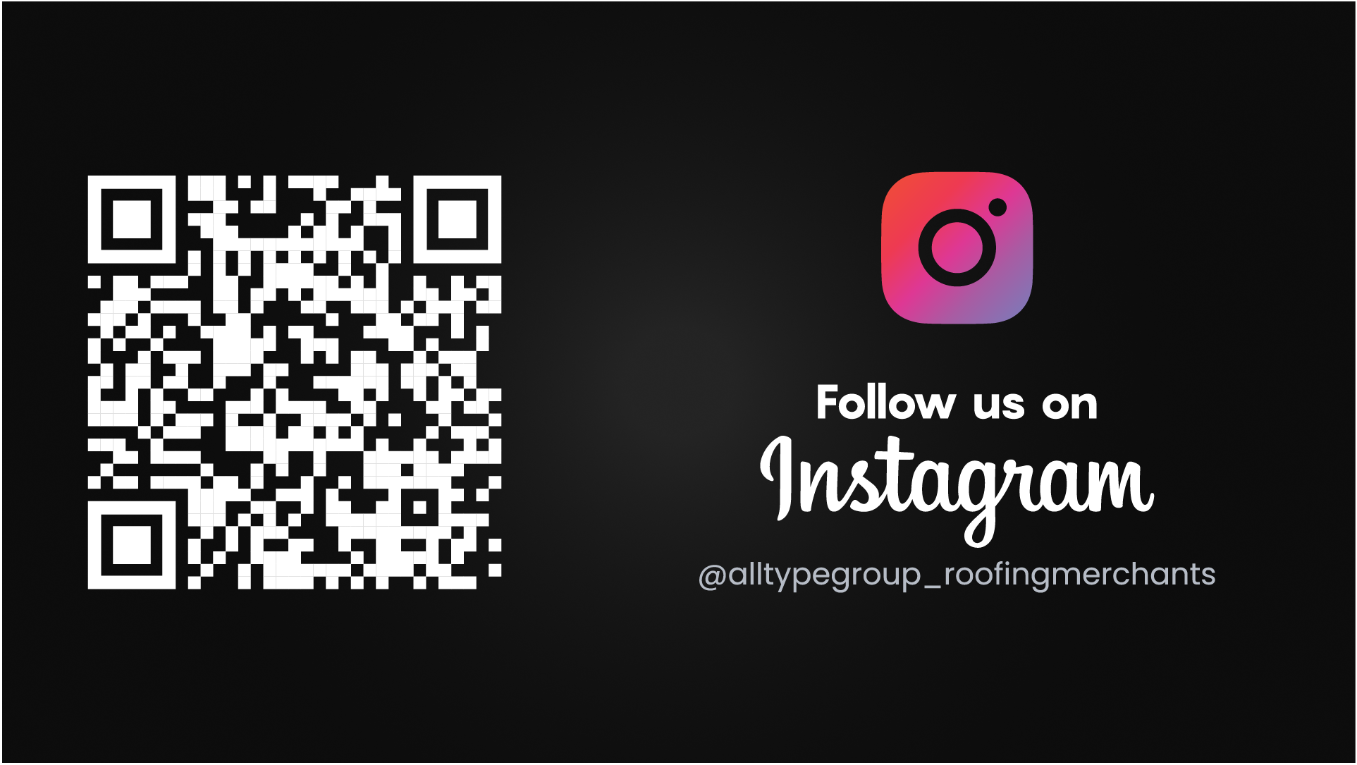 Button card linking to 'follow us on Instagram'