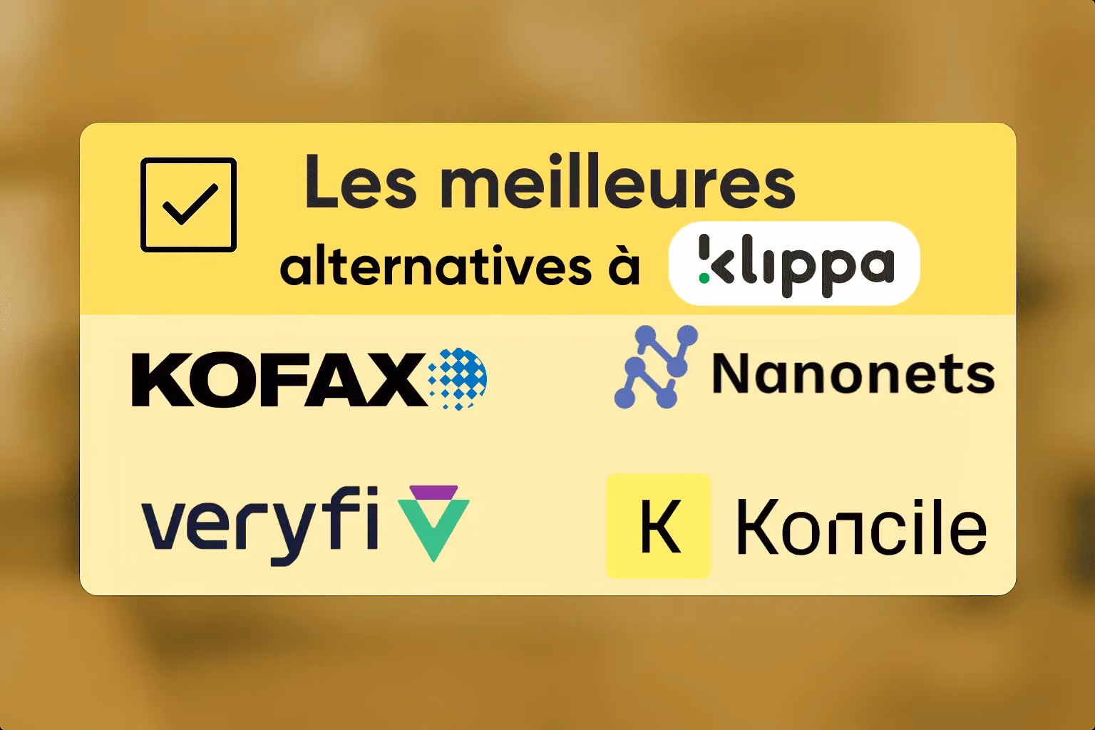Alternatives à l'ocr Klippa