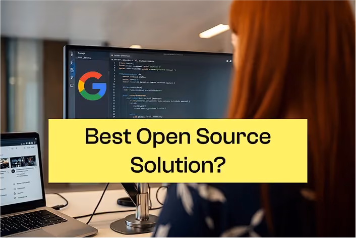 Picture of Google Tesseract OCR 2026, with the question “Best open source software?”, document icons, a loupe and a computer displaying code.