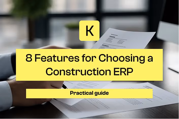 8 features for a construction ERP