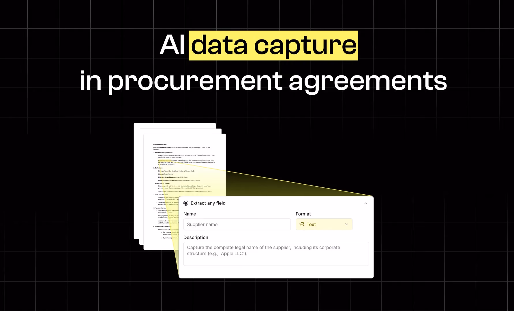 Capturing key data using AI
