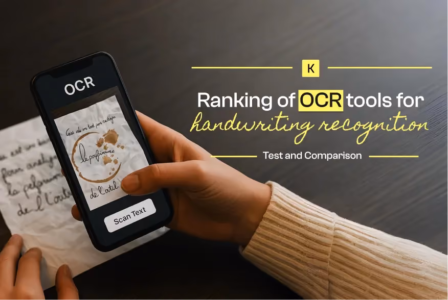OCR ranking for handwriting recognition