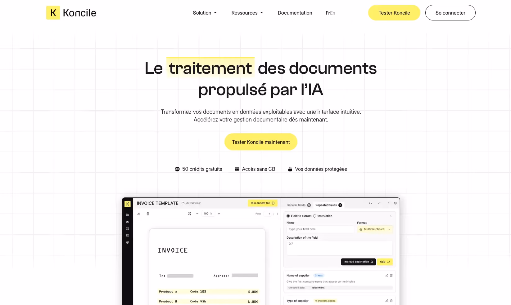 Koncile home page