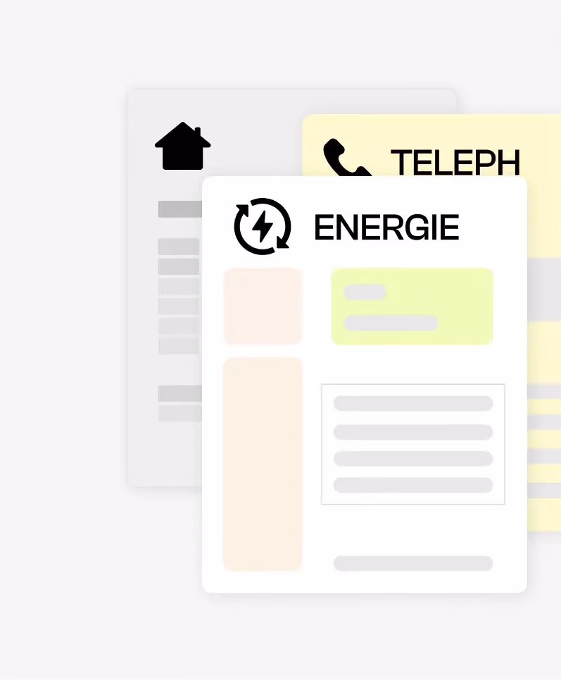 Scanner PDF en texte extrayant automatiquement les informations d'une facture d'énergie, telles que le nom du client, adresse de facturation, consommation d'énergie, montant total dû, date d'émission, date d'échéance, et numéro de contrat.