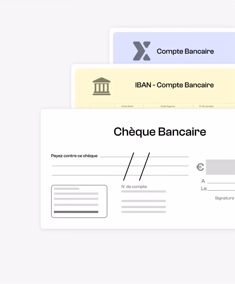 Scanner Pdf en texte extrayant automatiquement les informations d'un chèque bancaire, telles que le montant, numéro de chèque, nom du titulaire, banque ...