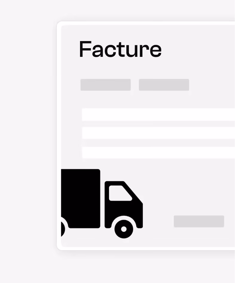 Vignette de facture de transport routier.