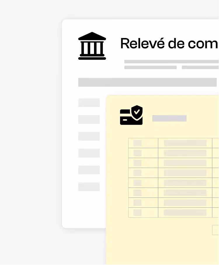 Vignette de relevé de compte.