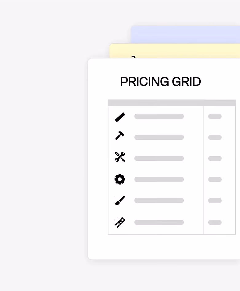 Pricing grid thumbnail.