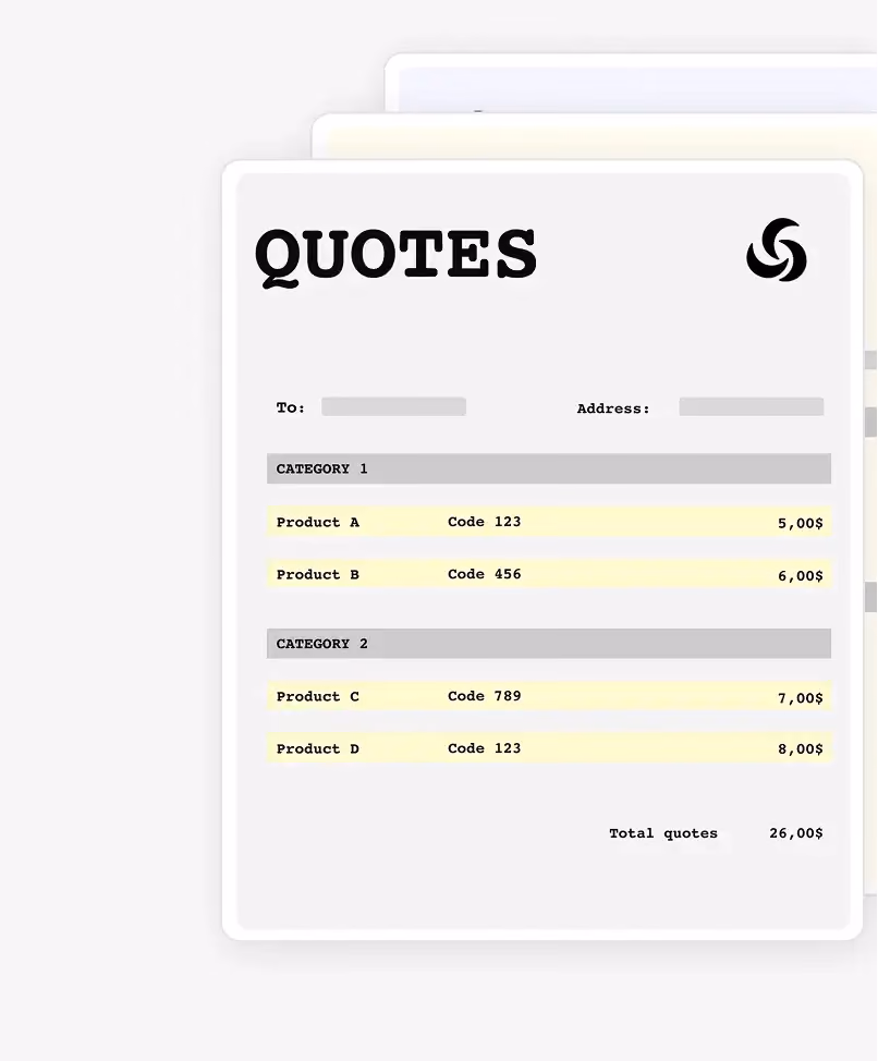 Quote thumbnails
