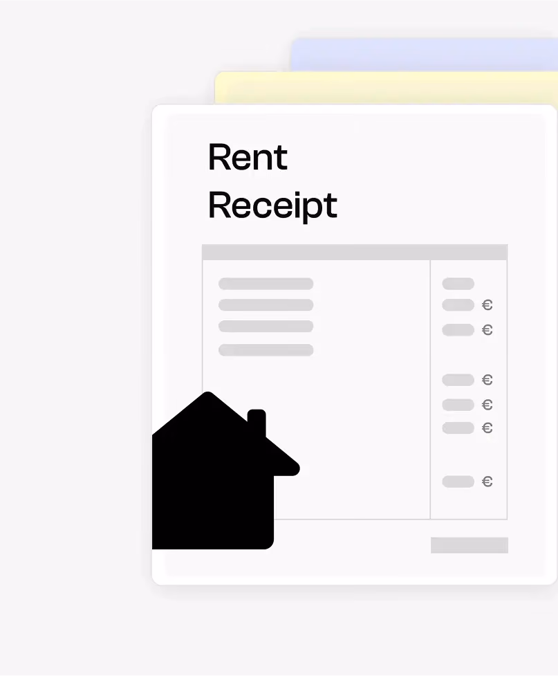 Rent receipt thumbnails