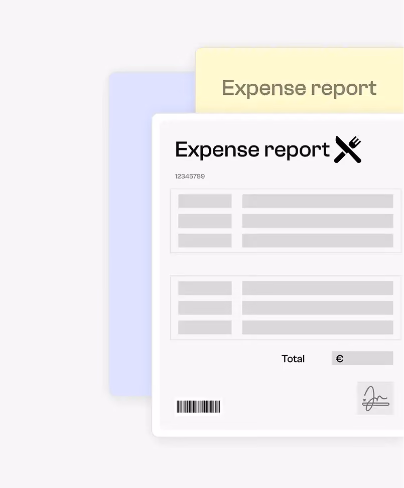 Expense claim thumbnails