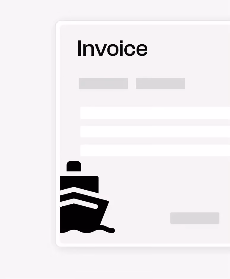 Sea freight invoice thumbnails