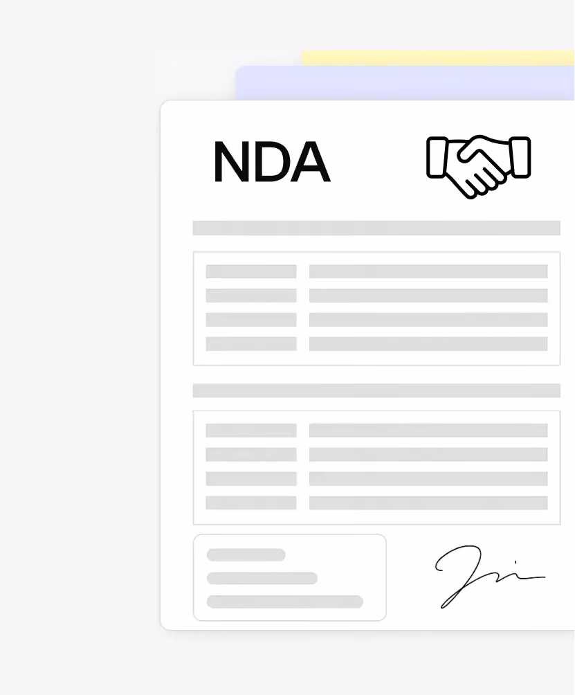 Scan PDF to text automatically extracting information from a non-disclosure agreement, such as the names of the signatory parties, the date of signature, the subject of the agreement, the validity period, the non-disclosure obligations, and the territorial scope of application.