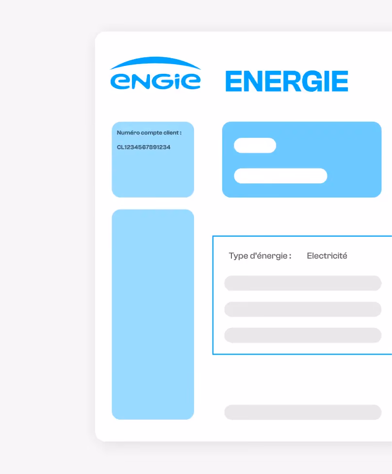 Photo de facture Engie